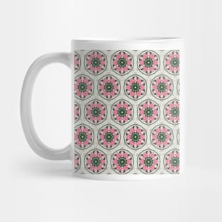 Cute, floral and abstract flower pattern painting (flowers, nature, watercolor, pink, colorful, colorandcolor, color and color, colorful flower, vintage) Mug